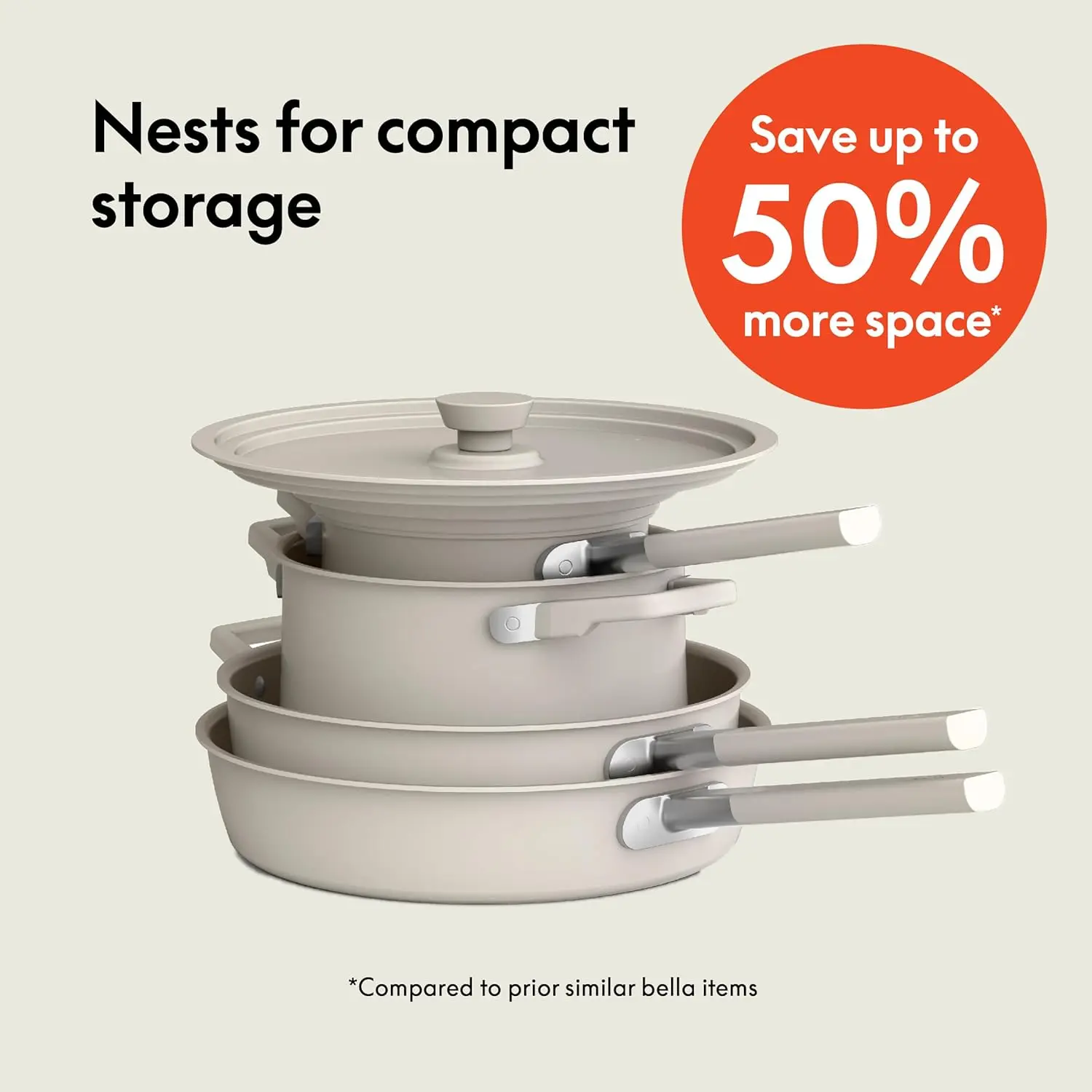 9 Piece Ceramic Nonstick Cookware Set, Fits-anywhere™ Kitchenware w Coating, Dishwasher & Oven Safe,Factory Direct Sales
