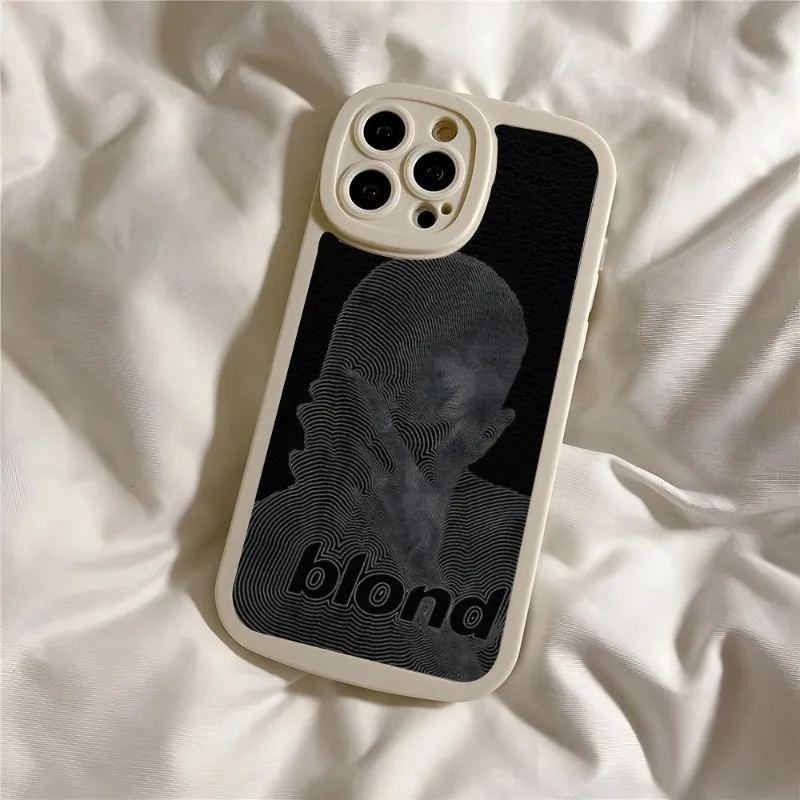 F-Frank Singer Ocean B-Blonde Phone Case For IPhone 11 14 12 13 Pro Max Mini Xs X Xr 7 8 Plus Leather Fundas Telefoon Cover