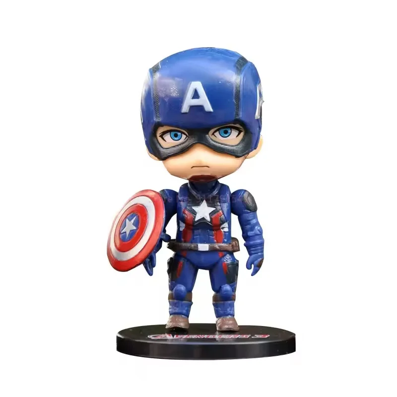 Nuevos Vengadores caja ciega hecha a mano muñeca juguete para niños Iron Man Spider Man modelo hornear pastel decoración estudiante juguete al por mayor