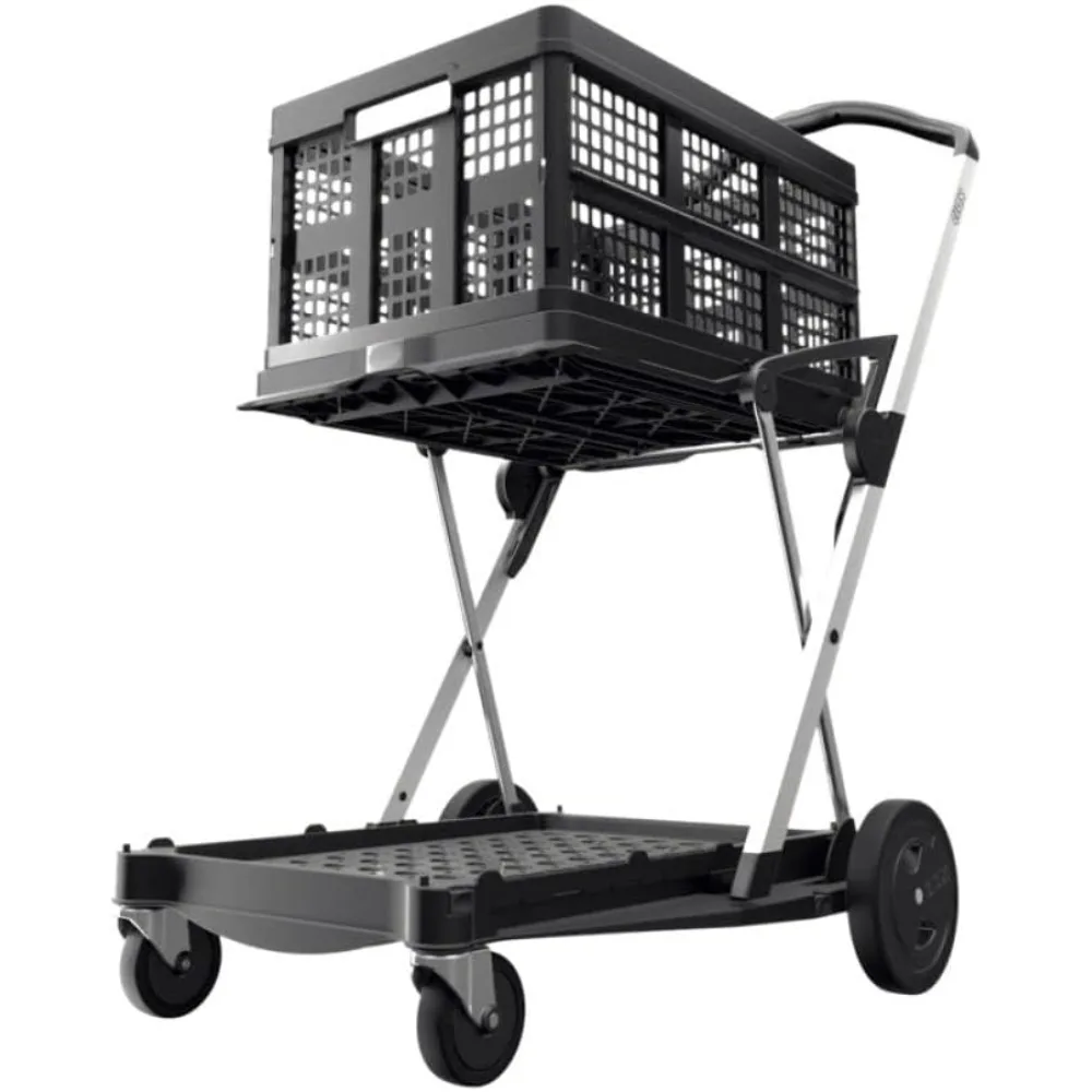 

CLAX® The Original | Made in Germany Multi use Functional Collapsible carts Mobile Folding Trolley Shopping cart with