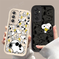 Cartoon S-Snoopys Silicone Phone Case for Samsung Galaxy A55 A16 A25 A35 A15 A06 A05 A05S A24 A13 A23 A12 A22 A32 A52 A71 A51 4G