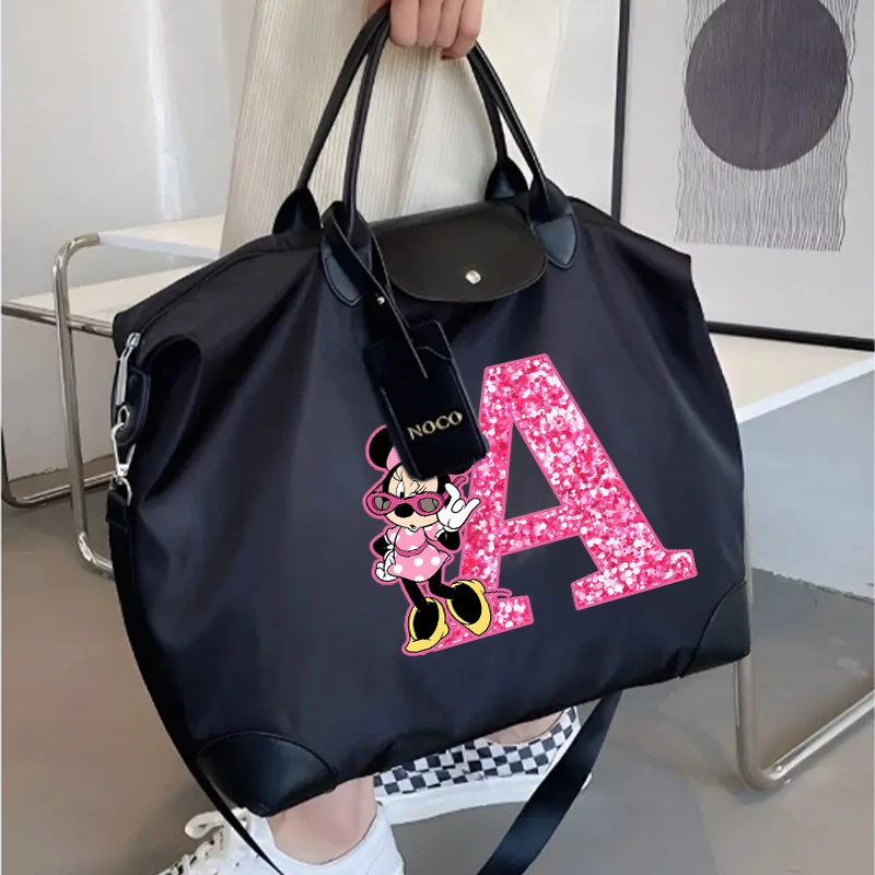 Disney Mickey Mouse Ladies Shoulderbag Women\'s Handbag Large Capacity Waterproof Fashion Gym Bag Luggage Bag Cartoon Anime Gifts