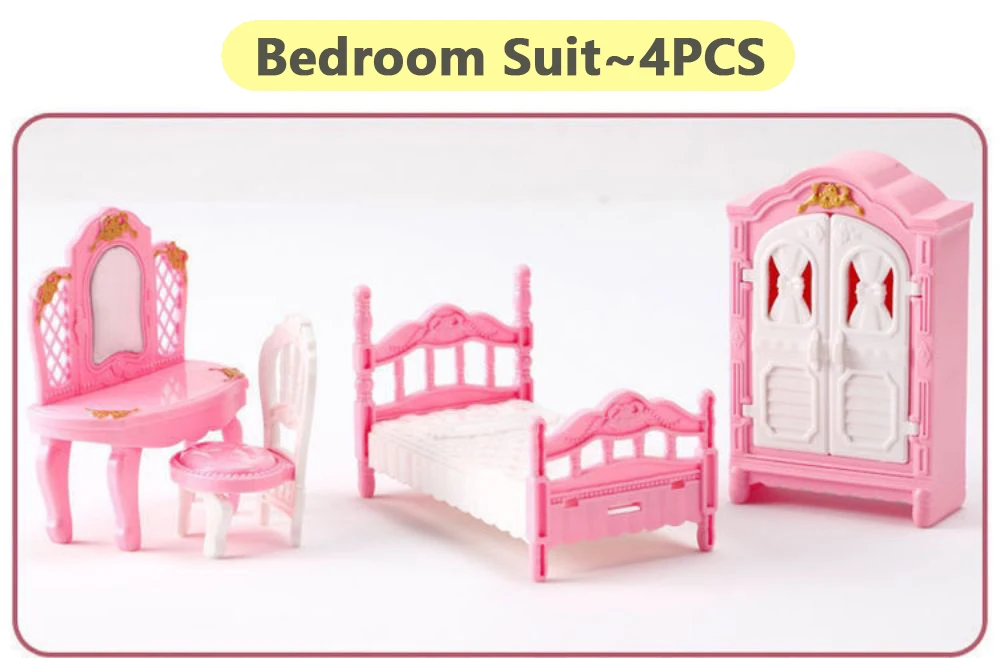 1:12 Puppenhaus Eiswagen Babybett Simulation Miniatur Szene Display Dessert Auto Etagenbett Badezimmer Küche Spielzeug für Mädchen – Detail 9