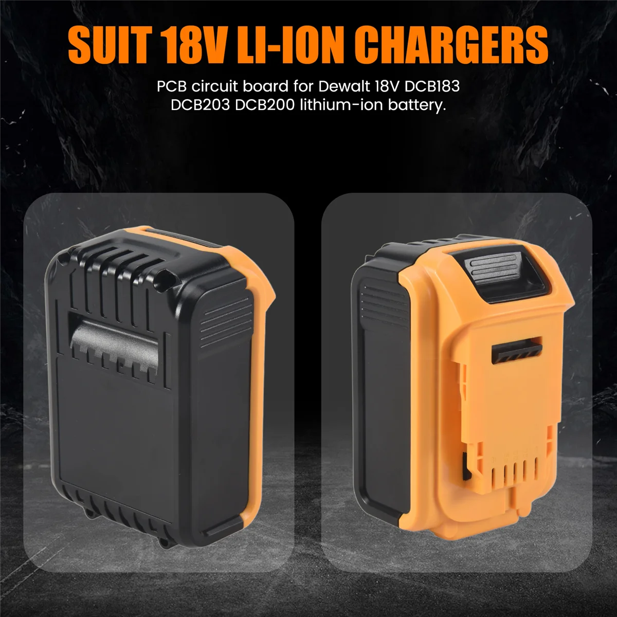 Li-Ion Battery Plastic Case PCB Charging Protection Circuit Board Shell for Dewalt 18V 20V Li-Ion Battery