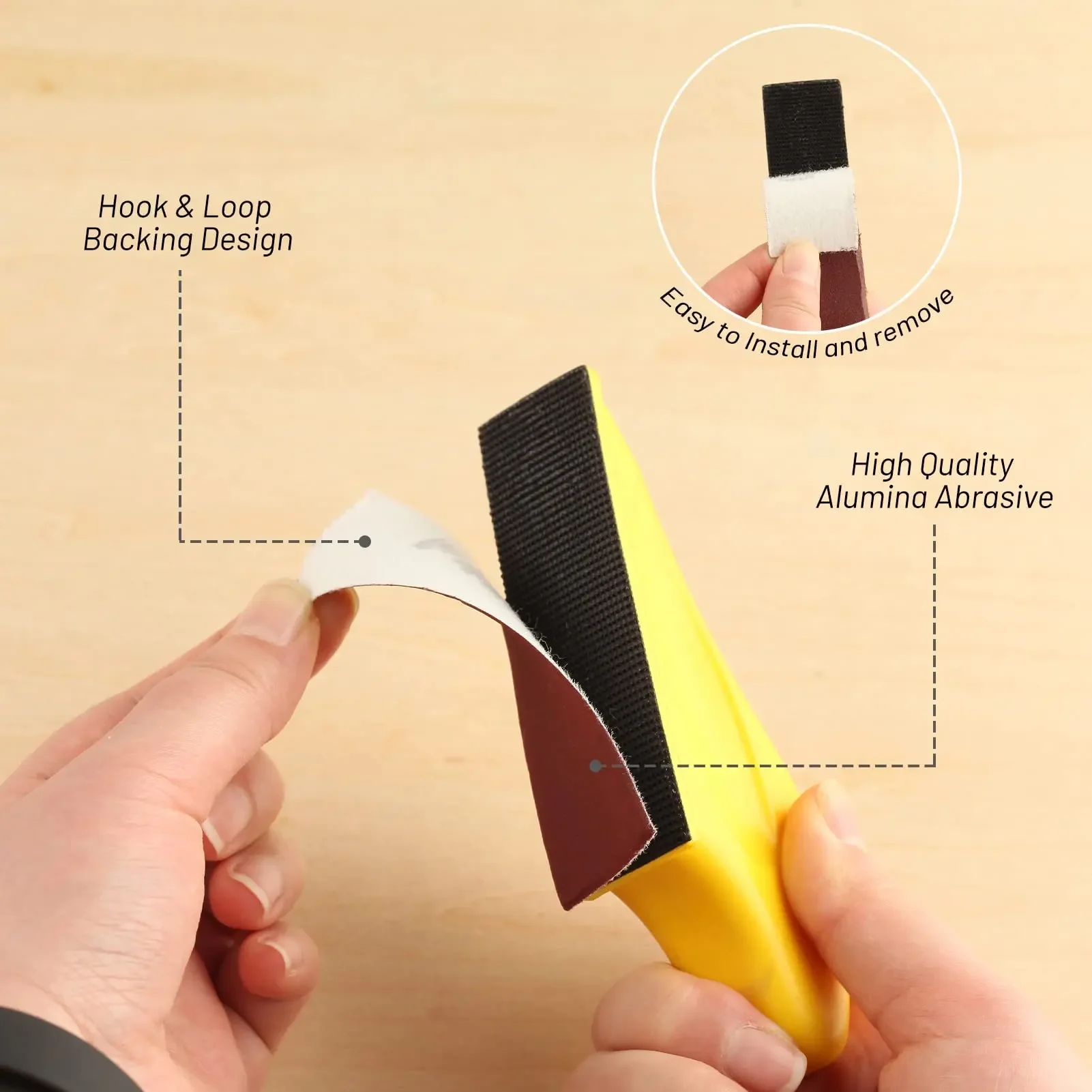 3.5*1Inch Micro Detail Sandpaper Kit 60-2000 Grit 1-121Pcs Hand Sanding Block with Hook Loop Sanding Strips for Craft Wood Metal