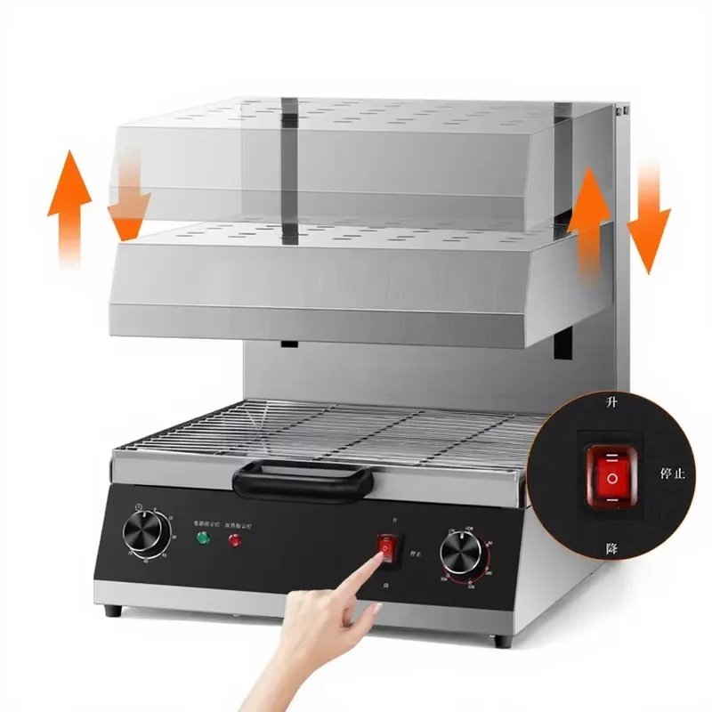 Commercial Stainless Steel Electric Automatic Lifting Fish Grill Barbecue Machine High Productivity CE Certified for