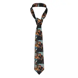 Custom Motorcycle Johnny Hallyday Ties Men Formal Silk French Rock Singer Neckties for Party