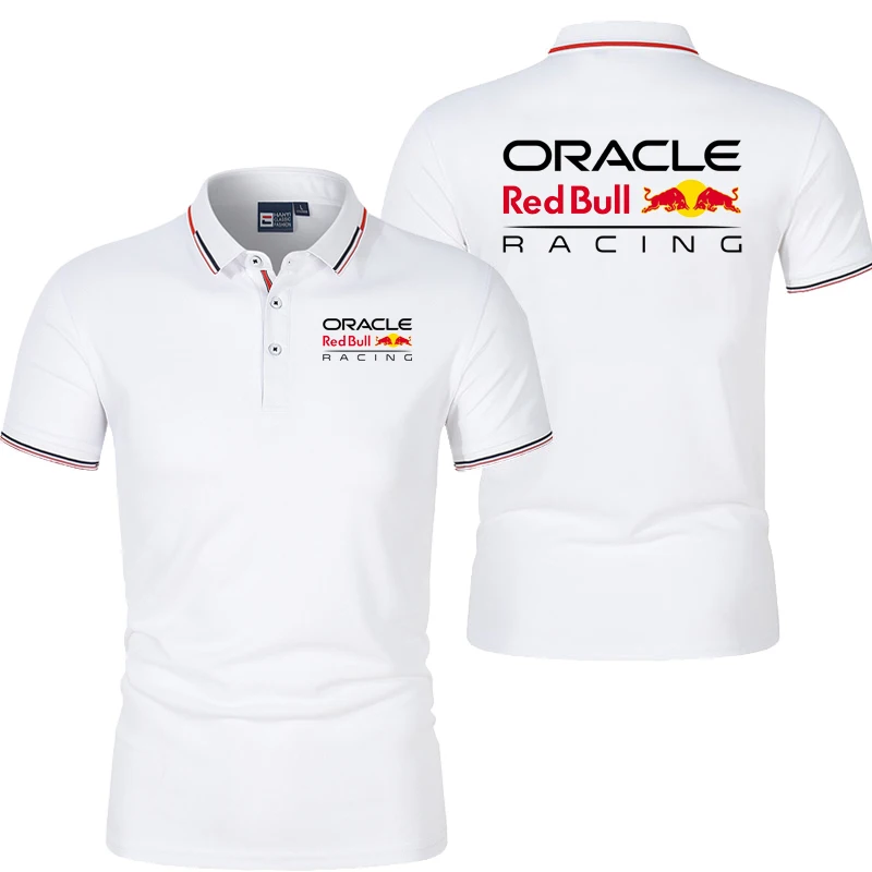 Camiseta Polo Red Bull Racing Team para hombre, Polos de manga corta de verano para hombre, camisas de gran tamaño, nueva moda 2025, ropa para hombre, Tops