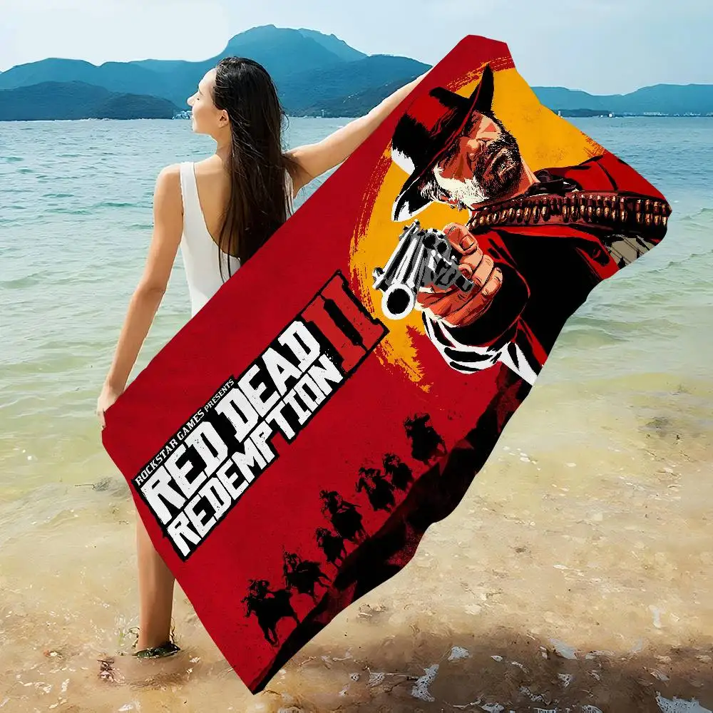 Game R-Red D-Dead R-Redemption Big Microfiber Beach Towels Quick Dry Towel Sand Beach Towels Pool Towel for Travel Swim Pool