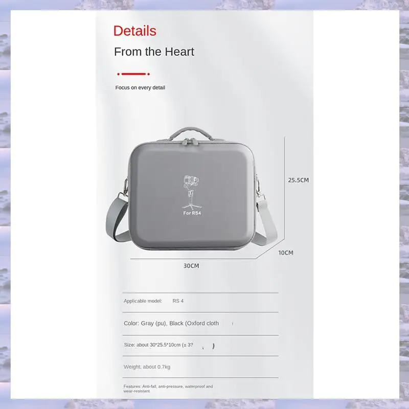 ATP2 Top Deals Carrying Case Storage Box For DJI RS 4 Gimbal Stabilizer Accessories Handbag Hard Shell Shoulder Bag