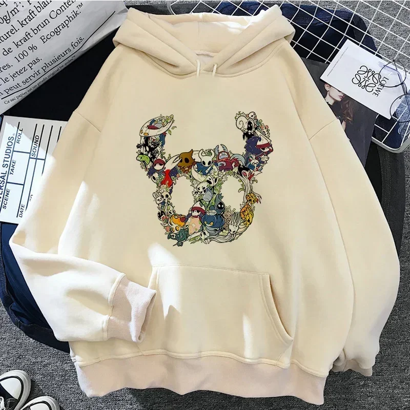 Hollow Knight Hoodies Men Korea Ulzzang Grunge Y2k Aesthetic Fmale Pullover Fashion Casual HipHop Sweatshirt Harajuku Unisex