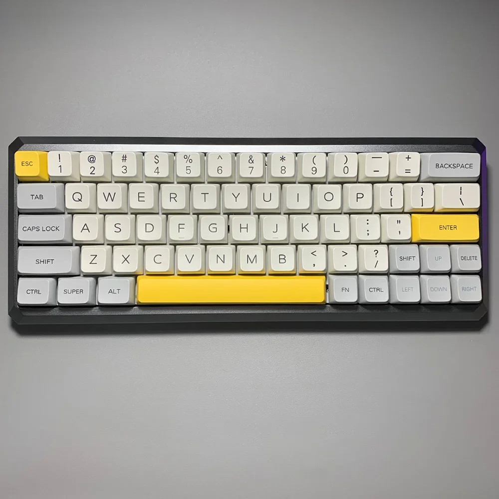

Wholesale Cherry Profile GMK Rama Works Heavy Industry Yellow White Full 104 Keycaps