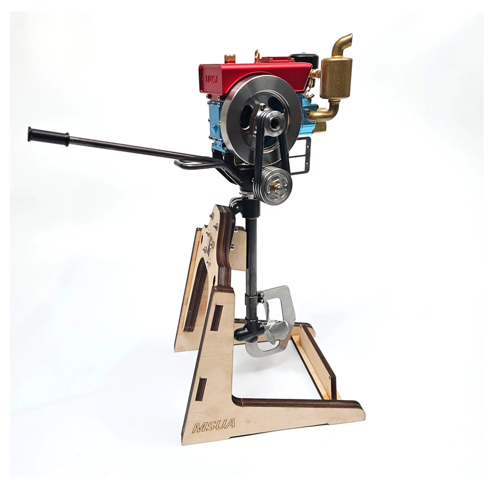 Four-stroke Single-cylinder Boat Model Hanger for Diesel Engine Special Hanger for 0.9/1-meter Boat Model Toys