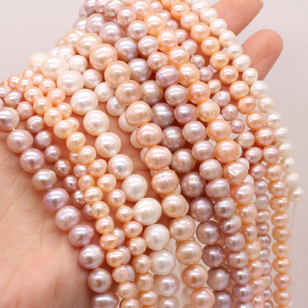 

AA Potato Shape Cultured Pearls Spacer Beads Natural Freshwater Pearl for Jewelry Making DIY Necklace Bracelet Accessories 36CM