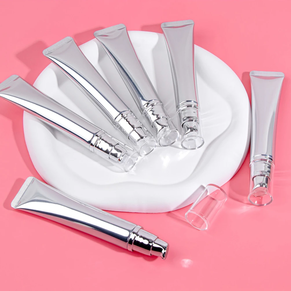 Maquillaje de rubor líquido de etiqueta privada vegana, venta al por mayor, logotipo personalizado, tubo plateado, 8 colores, maquillaje de mejillas de larga duración, colorete