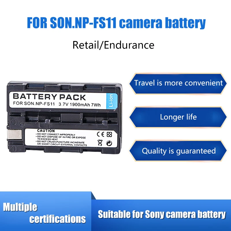 

For Sony NP-FS11 Battery DCR-PC1 PC2 PC3 PC4 PC5 DSC-F55K P1 P20