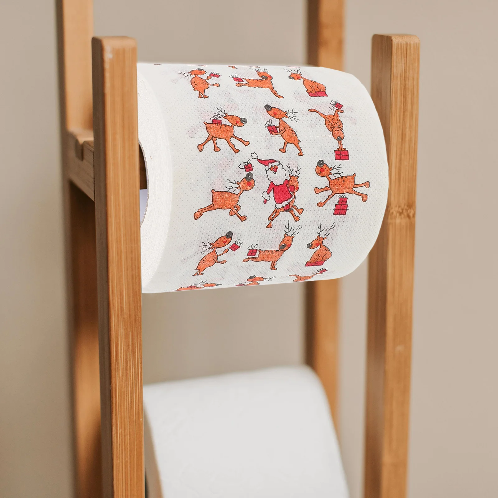 Toilet Paper Christmas Tissue Set for Bathroom Roll Supplies Printed Tissues Xmas Printing Man