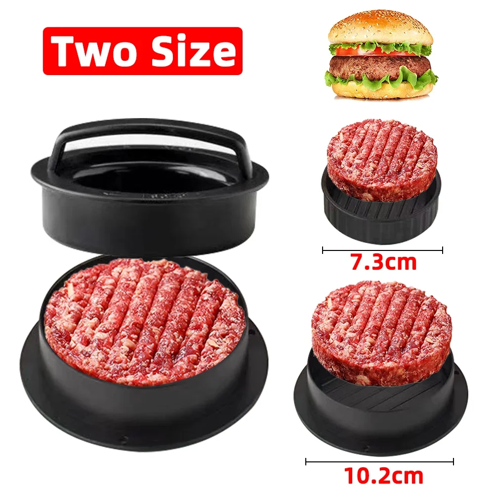ABS Hamburger Press Meat Pie Press Stuffed Burger Mold Maker with Baking Paper Liners Patty Pastry Tools BBQ Kitchen Accessories