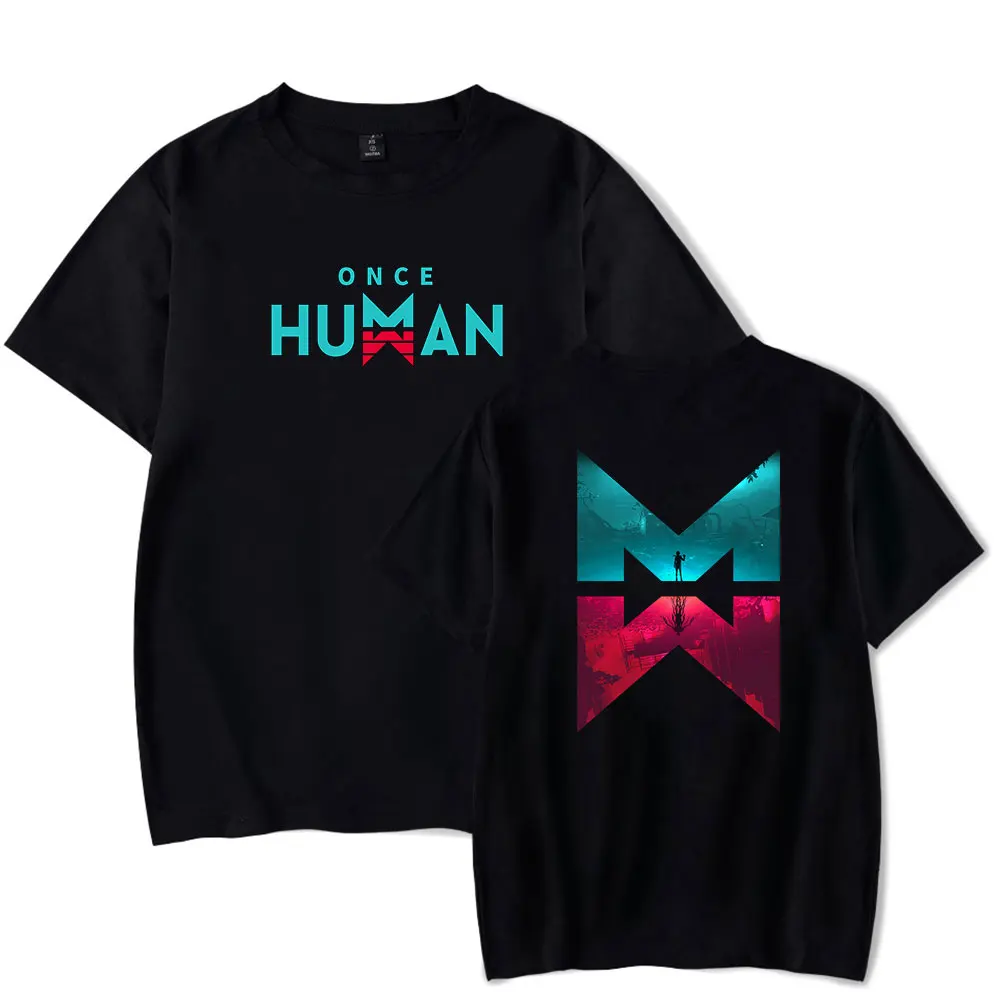 Hot Game Once Human Vintage 90s T-Shirt Men and Woman Short Sleeve T Shirt Sport Tops Unisex Fashion Harajuku Outwear