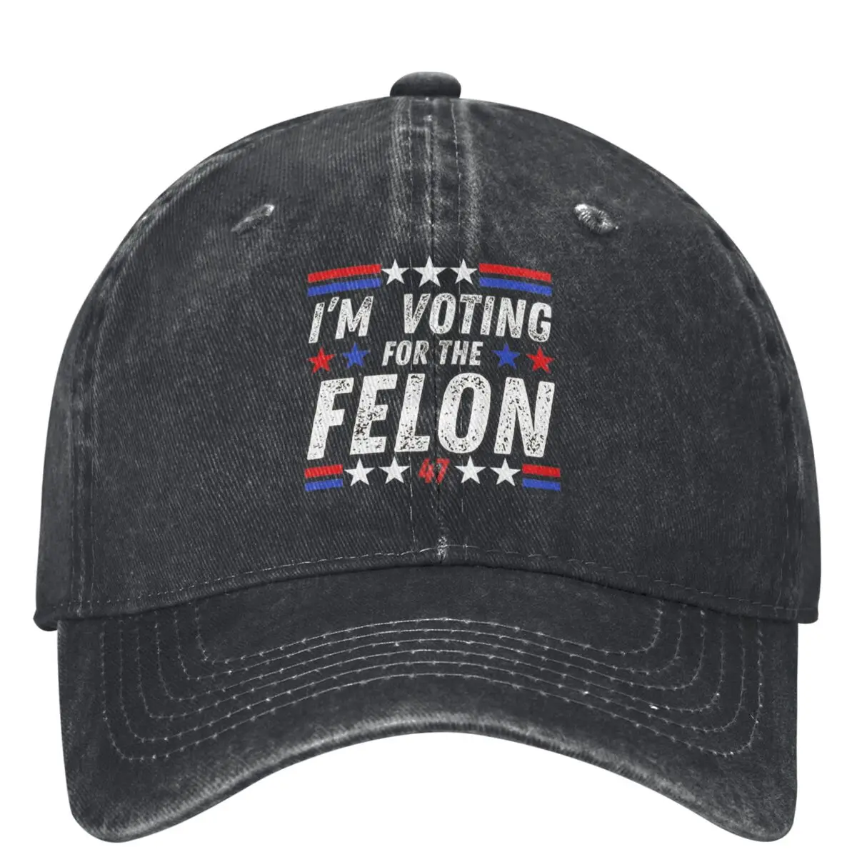 I Am Voting For The Felon Casual Baseball Cap Summer Trucker Hat Sun-Proof Hiking Fishing Snapback Cap Men Adult Baseball Caps