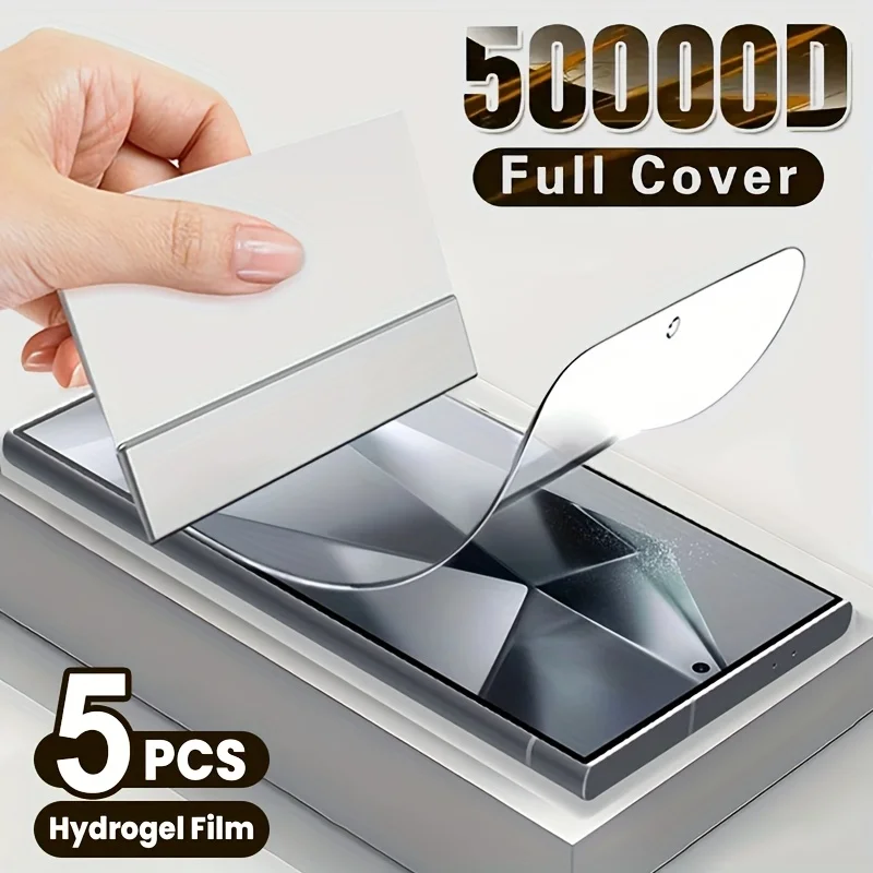 

3/5Pcs Hydrogel Film For Samsung Galaxy S21 S22 Ultra S23 S24 S25 S26 Plus Screen Protector