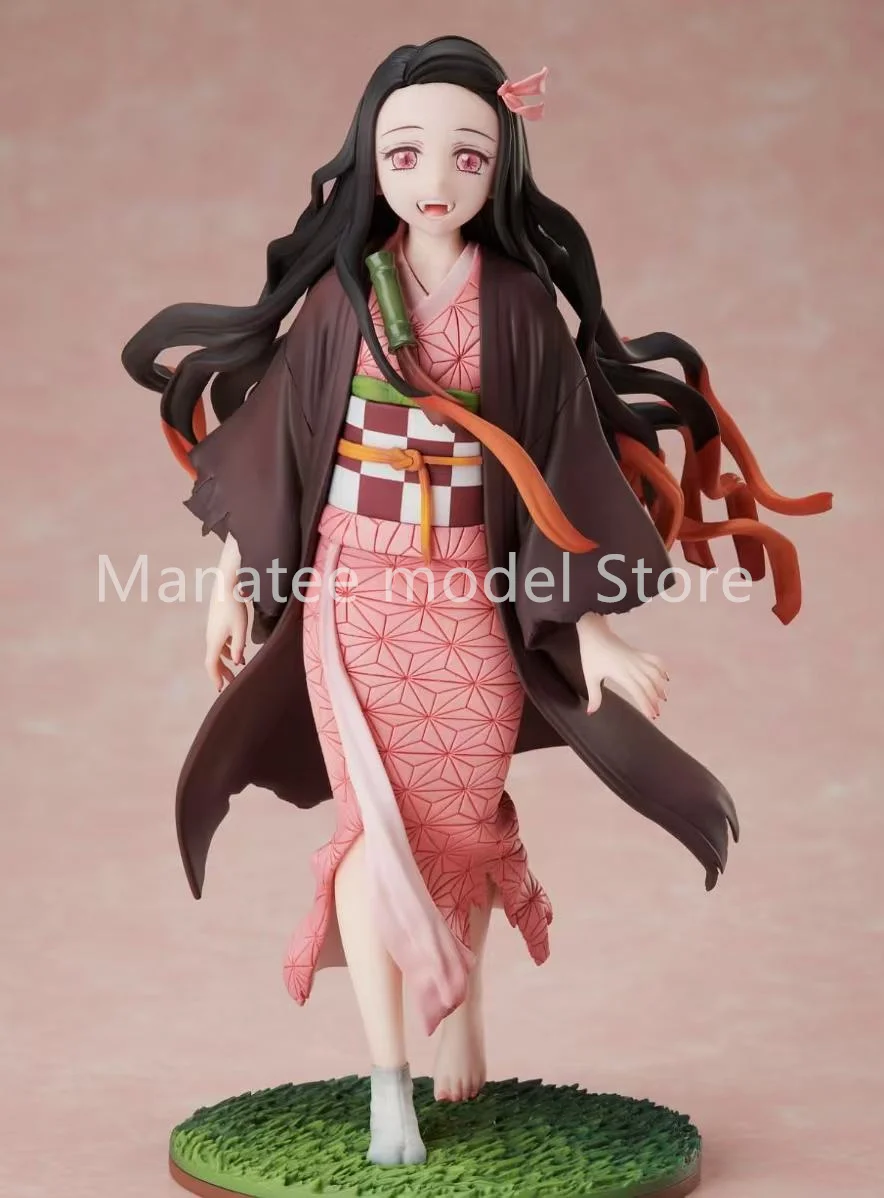 100% Original Nezuko Kamado PVC Action Figure อะนิเมะรุ่นของเล่นตุ๊กตาของขวัญ