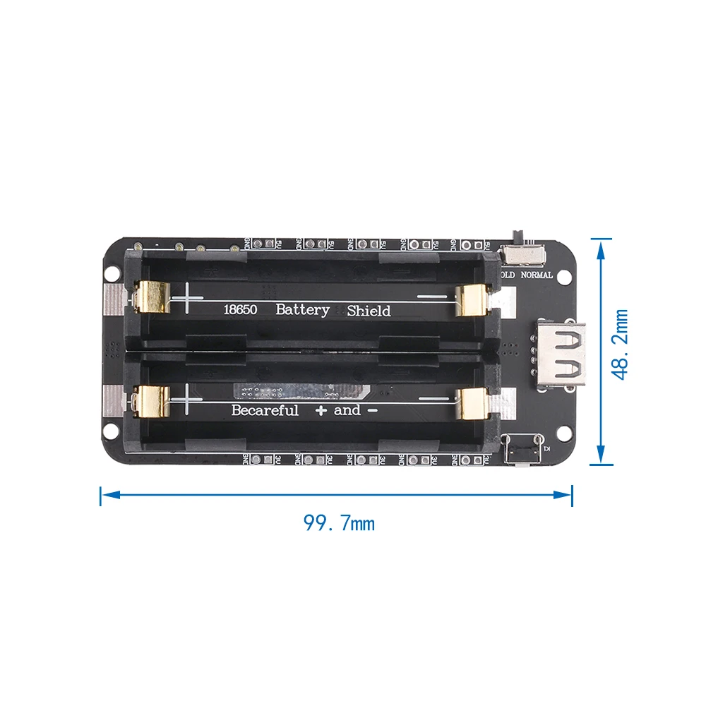 

ESP8266 ESP32 Dual 18650 Lithium Battery Shield V8 5V 2.2A 3V 1A Mobile Power Bank Battery Charging Module Micro USB For Arduino