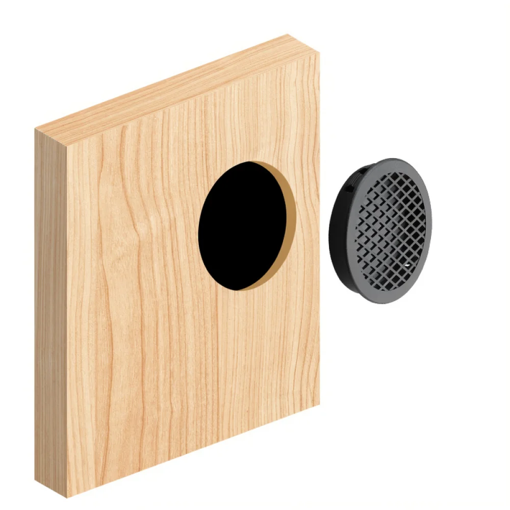 Round Plastic Air Vent Cover Ventilation Mesh Grill For Furniture Wardrobe Cabinet Shoe Storage Breathable Hole Insert Plug