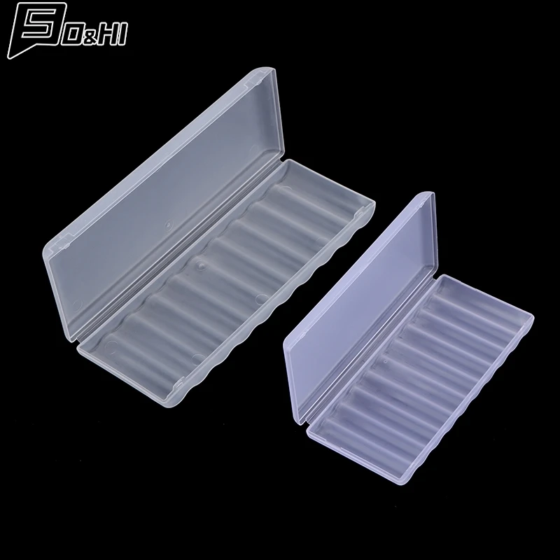 10 Slot Portable Transparent Plastic Battery Storage Box Hard Container Holder Case For AAA/AA Battery Organizer Accessories