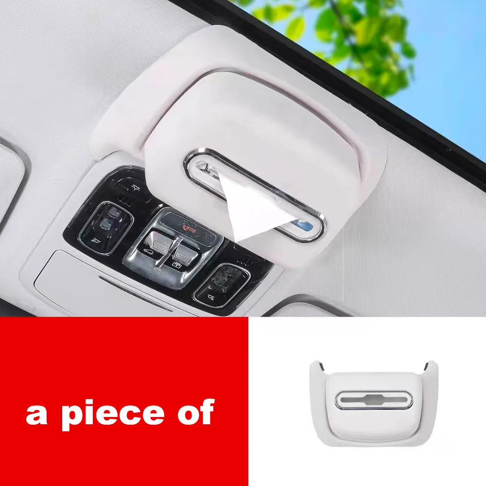 Car Sun Visor Tissue Holder for BAIC BJ40 BJ40C 2024-2026 Suede Hidden Napkin Box Interior Storage Organizer