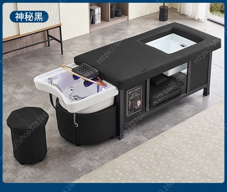 Yjq foot treatment shampoo bed with water circulation fumigation integrated beauty salon special head treatment bed 6