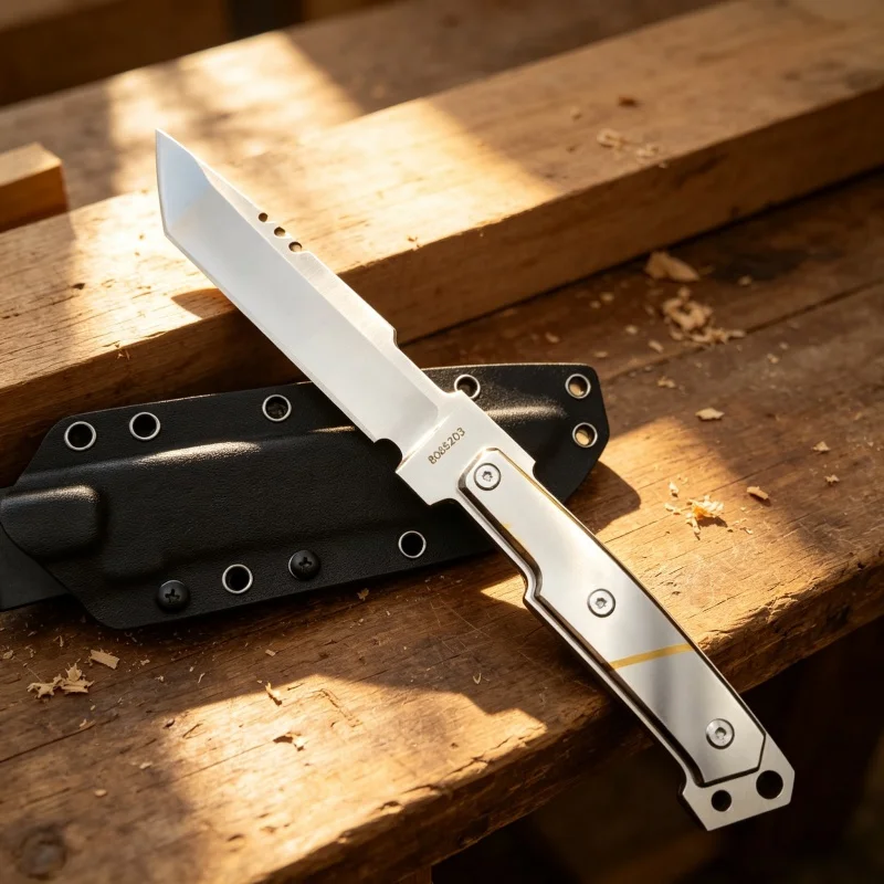 M390 Outdoor Integrated Spine Sharpening, Wilderness Obstacle Removal, Wilderness Camping Knife