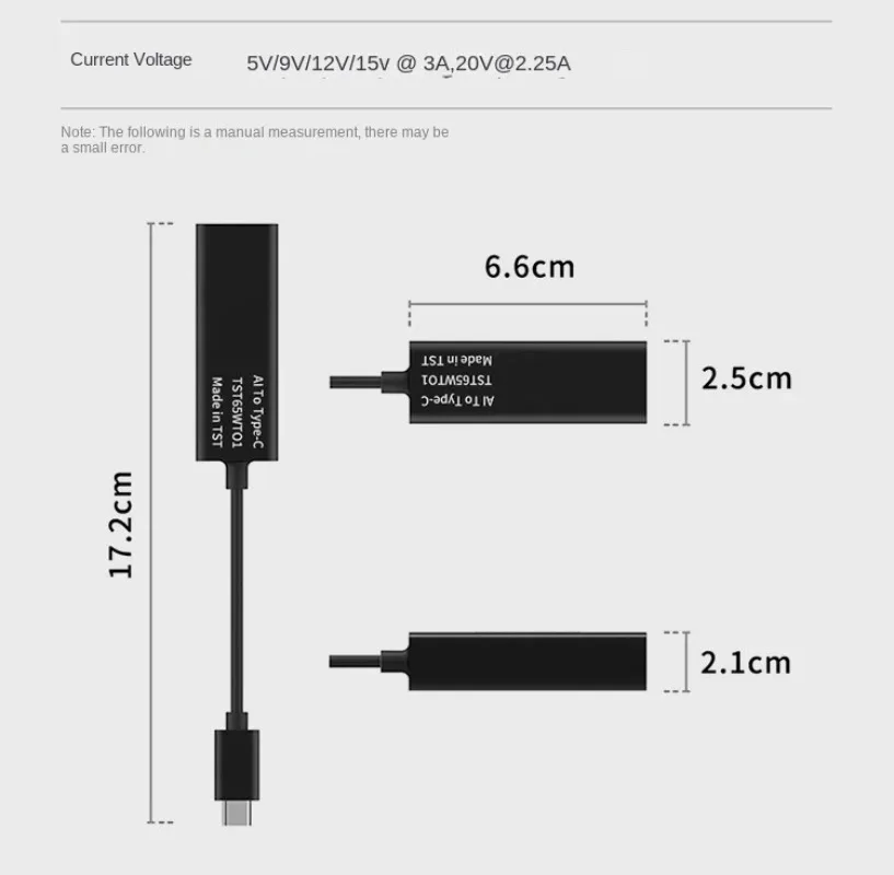 1/2 Laptop Converter Magsafe 2 To Type-c Charging PRO Adapter FOR Apple Macbook Notebook To Usb-c 65w Charging 9V 12V 15V 20V