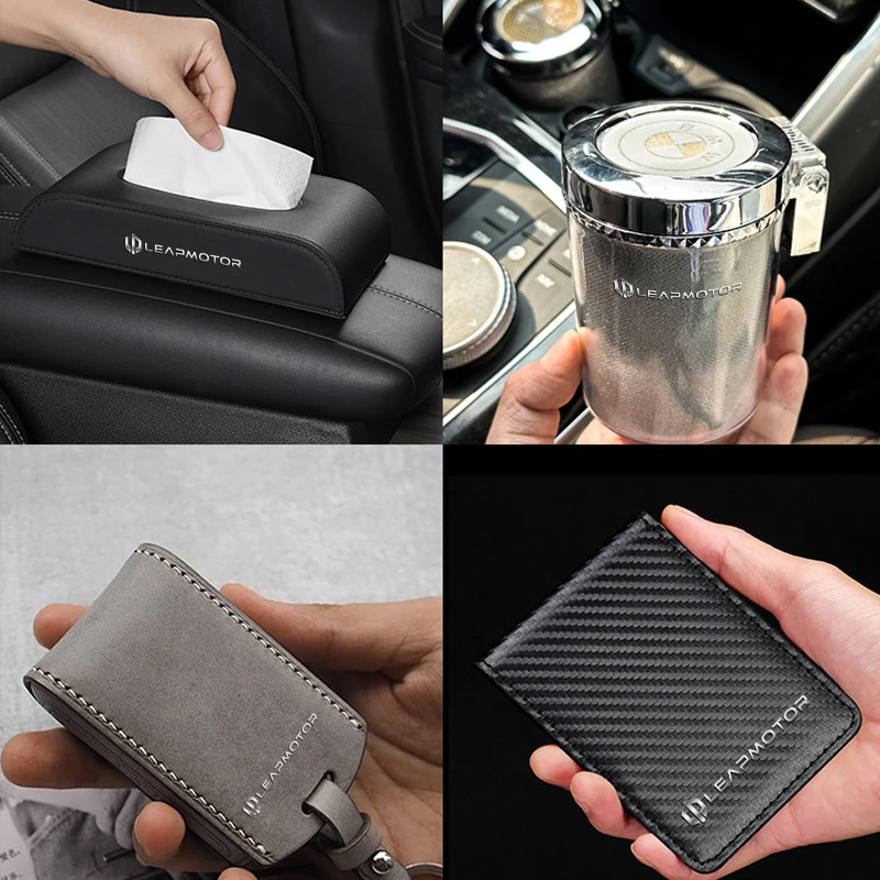 Car Interior Decals Auto 3D Metal Emblem Sticker Accessories for Leapmotor T03 S01 C11 C01 C10 C16 2024 2025 Leap motor