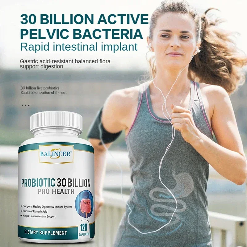 Probiotics 30 Billion CFU-can Support Intestinal Digestion and Immunity, Relieve Constipation and Bloating