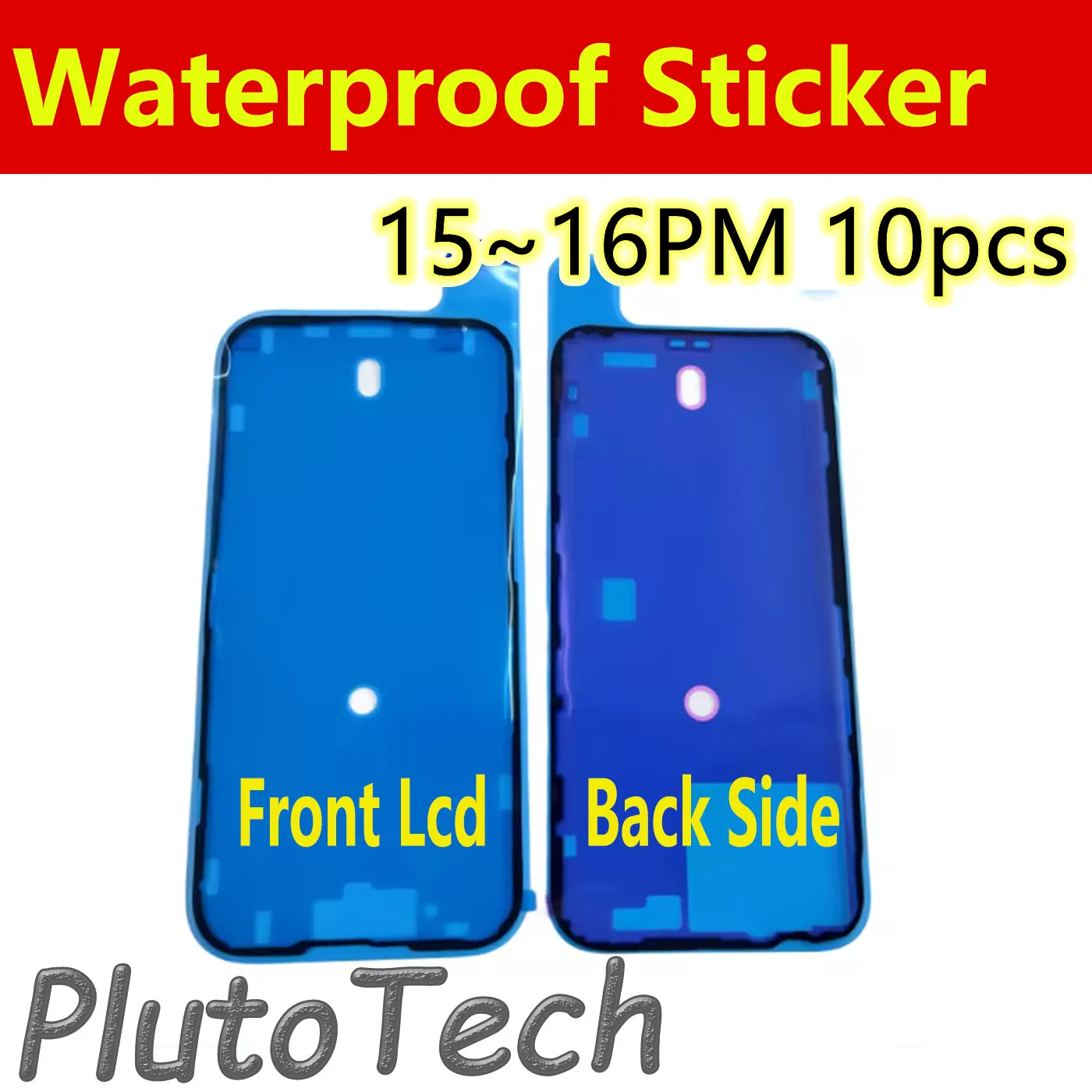 

10pcs Waterproof Seal Sticker Back Cover Side Front LCD for iPhone 15 Plus 16 Pro Max Adhesive