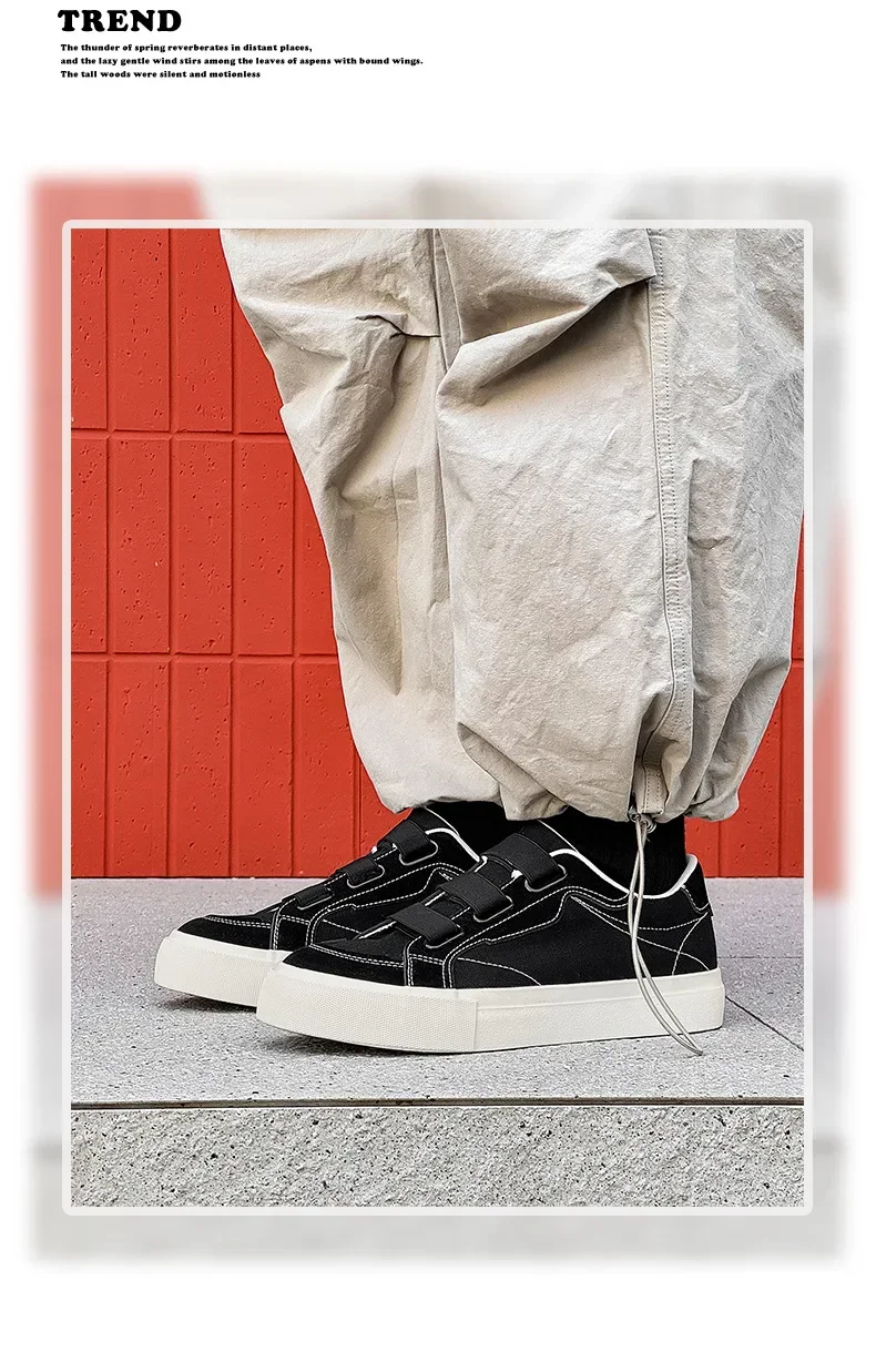 2025 ユニセックススリッポン加硫キャンバスシューズ弾性バンドフック閉鎖無地トレンディな女性男性スニーカー夏簡単に着用