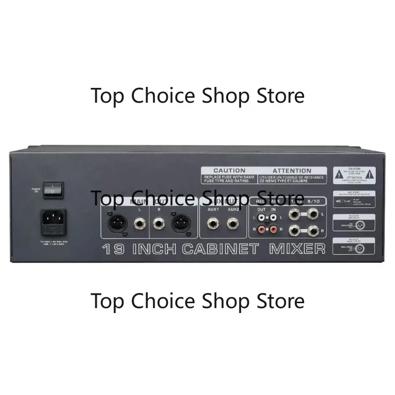 MJ‑12 12‑Channel 3U Rack‑Mount Audio Mixer 16 Sound‑Effects Microphone Preamplifier For Audio System Work