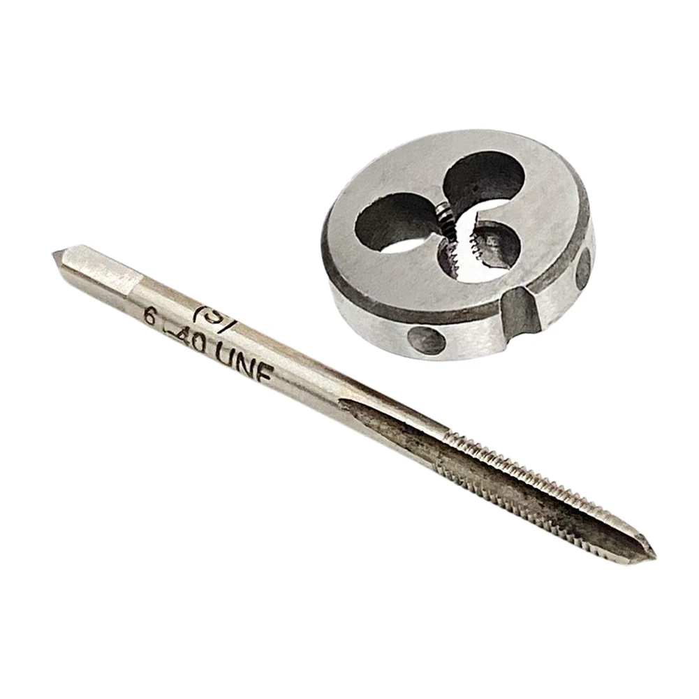 

Набор ручных инструментов для ремонта, комплект из 2 инструментов из быстрорежущей стали 6-40 UNF Tap и Die Right Hand