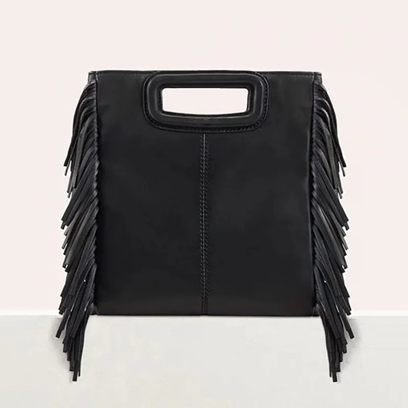 2024New women Fashion Makeup bag High quality black sheepskin shoulder bag Luxury design retro Ladies crossbody bag