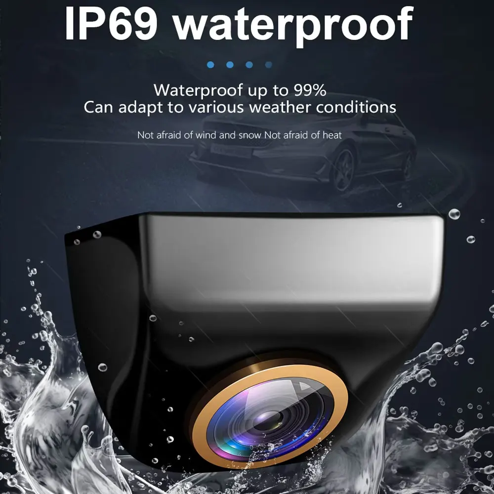 

For Wide Angle Universal Car Radio AHD 1920x1080P Car Rear View Camera 200° Waterproof Night Vision Universal Reverse Parking