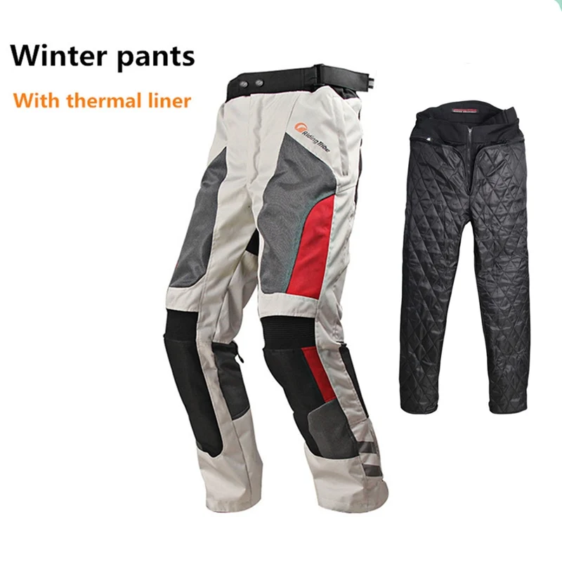 

Men Summer Breathable Motorcycle Pants Moto Motocross Professional Riding Protective Trousers Off-road with Free Knee Pads