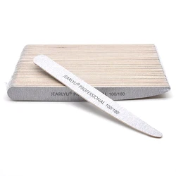 10Pcs/Lot Nail File Knife Wood Gray100/180/240 Manicure Shaping Professional Accessories Tools Replaceable Files