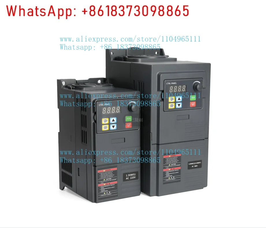 1PCS Universal Micro Inverter Frequency Converter 220V 380V 1 Phase 3 Phase Low Voltage Speed Drive 750W 1.5kw