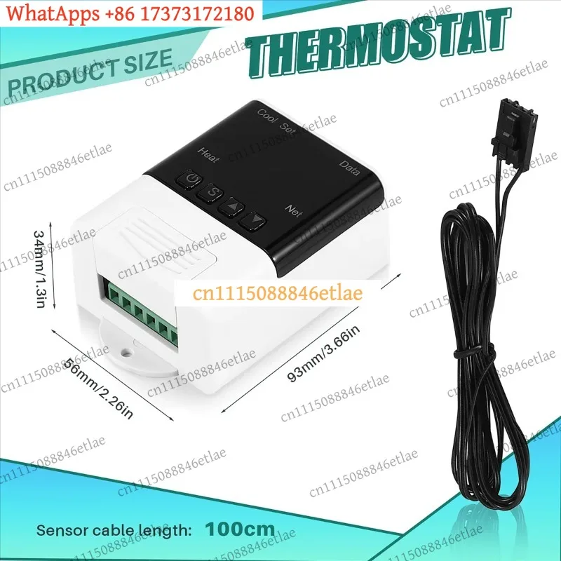 k3 DTC1201 WiFi Thermostat AC110-220V Digital Temp Controller APP Remote Smart Home HVAC Relay Output NTC Sensor Included