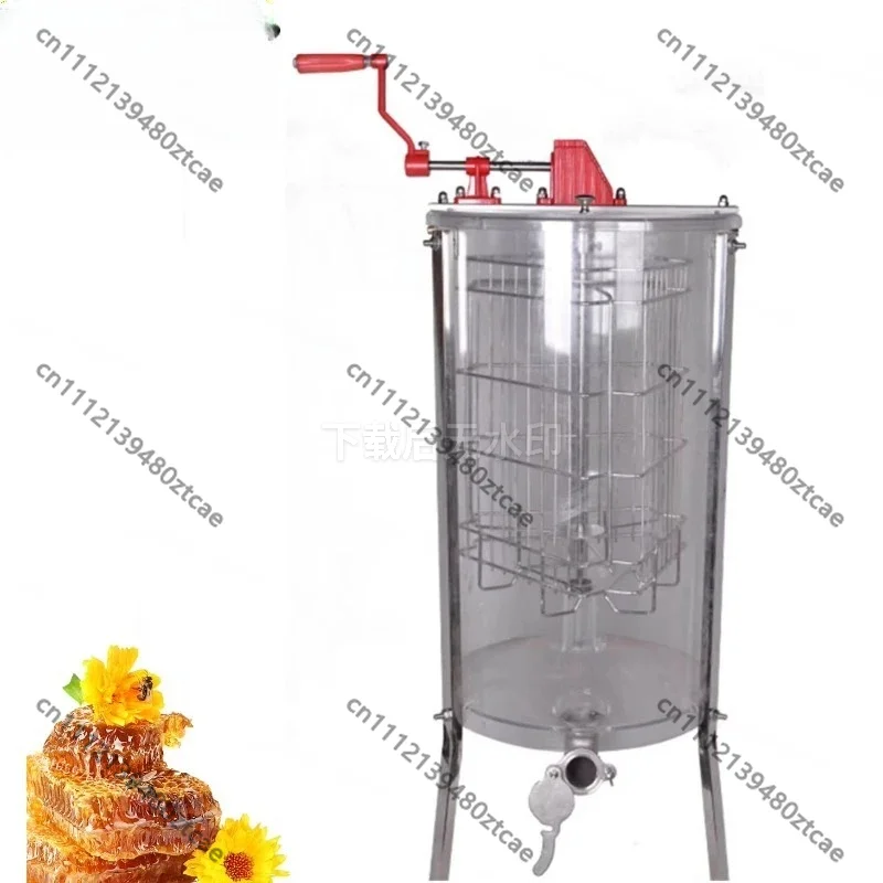 3 Frame Acrylic Transparent Honey Centrifuge Beekeeping Equipment Honey Shaking Machine