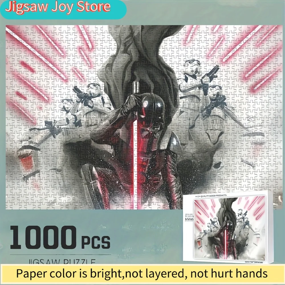 

Пазл «Звездные войны», тематика классических персонажей комиксов и фильмов, настольный пазл для офиса, увлекательная игра для всей семьи, высокое качество изготовления, для дома.