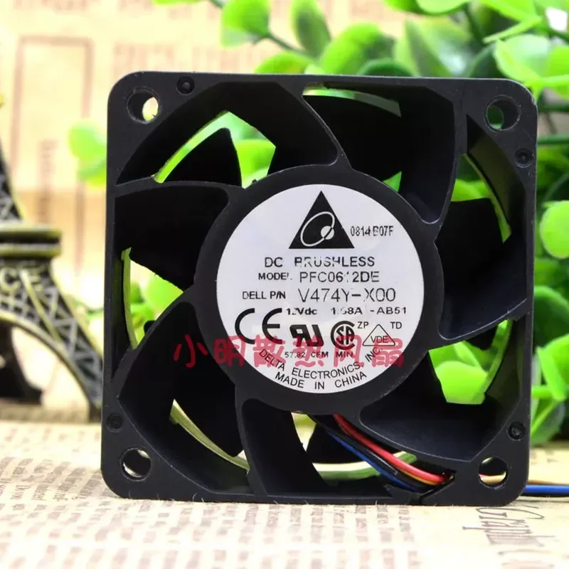 for Delta PFC0612DE 6038 12 V 1.68 A 6 cm High Speed Double Ball Bearing Cooling Fan