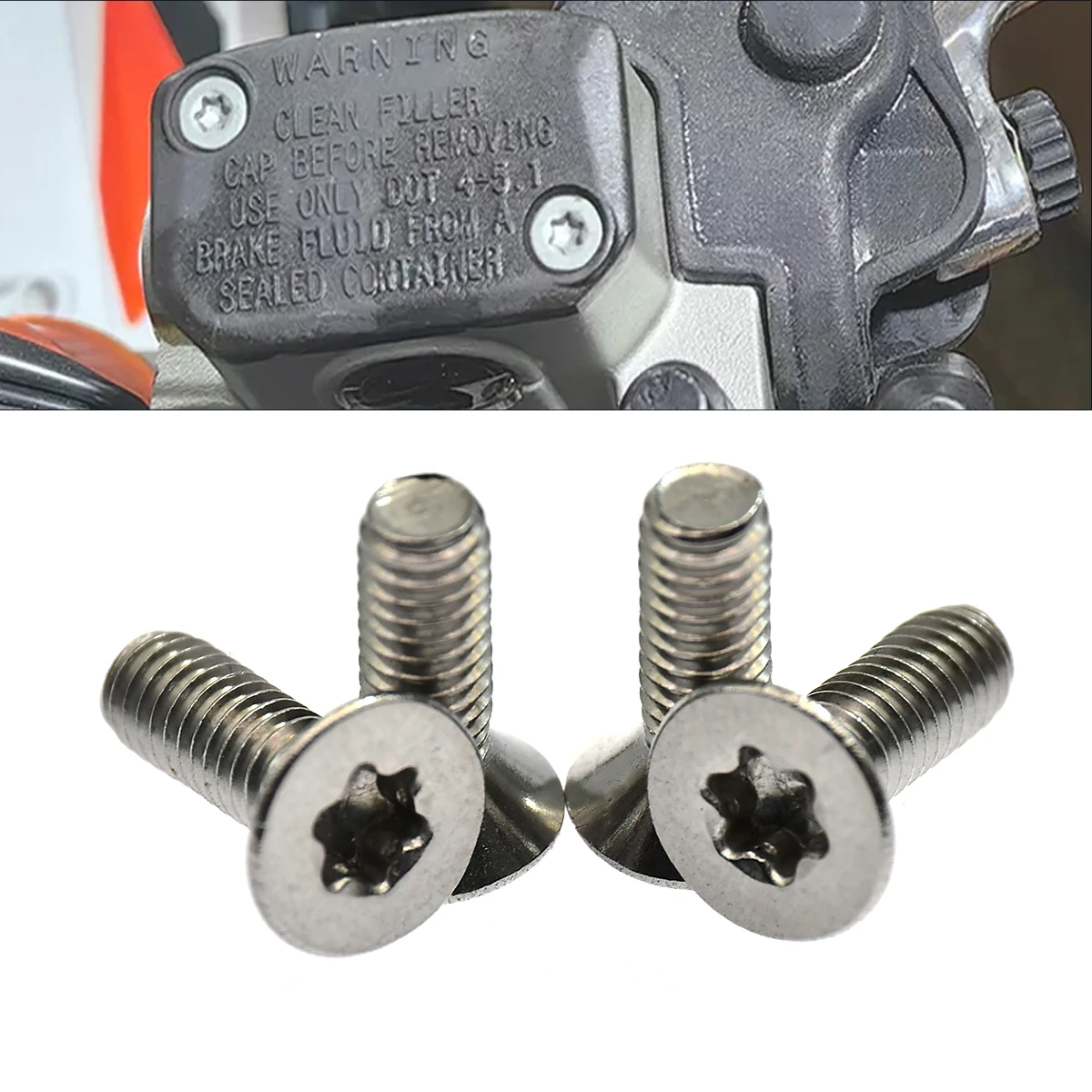 Vis de maître-cylindre d'embrayage de frein avant M4*12 pour Husqvarna TC/FC/TX/FX/TE/FE/FS 125 150 250 300 350 450 501 2014-2020