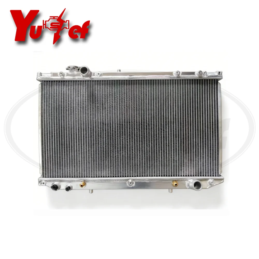 All aluminum radiator For TOYOTA/LEXUS 1998-2005 Aristo S160 JZS161 2JZ-GTE GS300 GS400 AT 48mm # 16400-46590 16400-46591